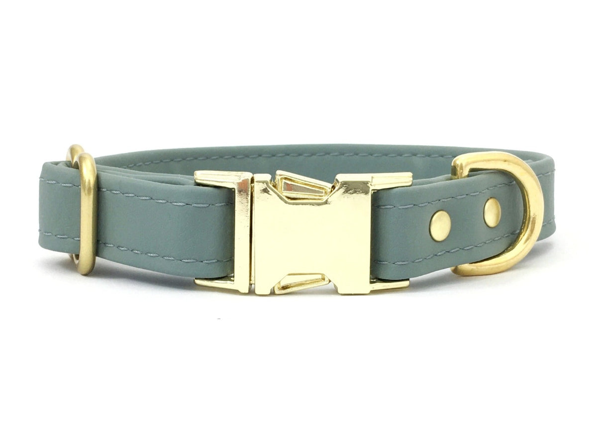 Dog collar *Vagabond* Pure Pastel - made of hand-dyed cotton rope and leather - selectable in 2024 silver, gold or rose gold